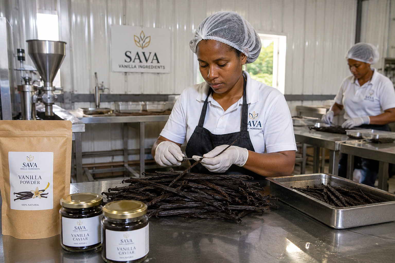 Transformation de vanille à Madagascar : une nouvelle génération de valeur ajoutée 5 sava vanilla ingredients